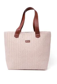 Daisy White Raffia Weave Tote Bag image 2