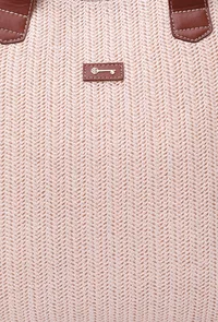 Daisy White Raffia Weave Tote Bag image 6