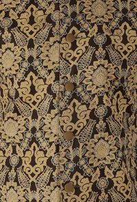 Olive Green Ajrakh Print Cotton Sleeveless Nehru Jacket image 5