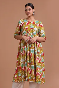 Multicolor Cotton Printed Dress image 1