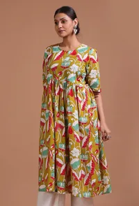 Multicolor Cotton Printed Dress image 2