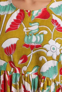 Multicolor Cotton Printed Dress image 6