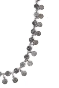 Stylish Traditional Silver Plated Coin Shaped Kamarband Waist Chain image 4