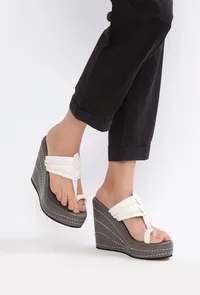 Galaxy Inspired Kolhapuri Inspired Wedges image 1