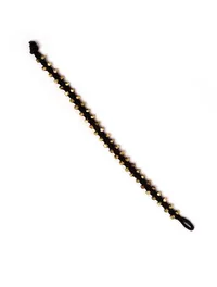 Set Of 2- Raina Black Thread And German Silver Anklets image 3