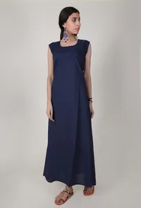 Set of 2 - Set of Hand Block Printed Bagru Cape And Dress image 5