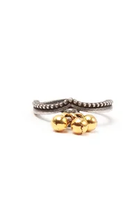 Set of 4: Ila Silver Brass Toering image 5