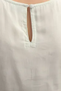 Tea Green Plain Halter Neck Kurta With Sequin Embroidery image 6