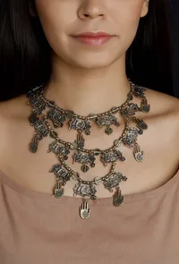 Shraddha German Silver Necklace image 1