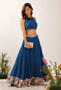 Bella Organza Backless Halter Blouse image 2