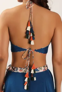 Bella Organza Backless Halter Blouse image 5