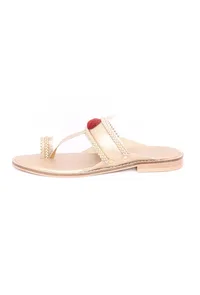 Golden Pom Pom Sandals image 4