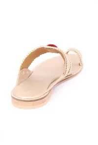 Golden Pom Pom Sandals image 6