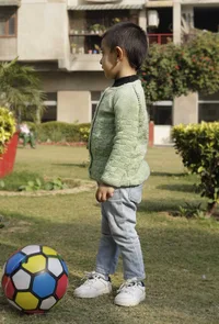 Misky Mint Green Hand Knitted Sweater image 2