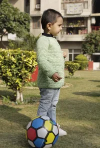 Misky Mint Green Hand Knitted Sweater image 3