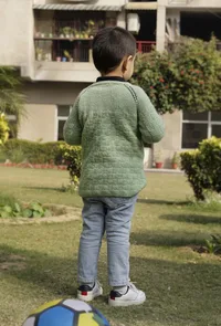 Misky Mint Green Hand Knitted Sweater image 4