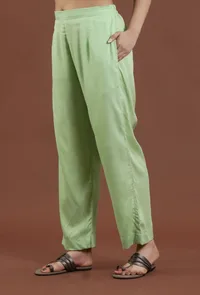 Classic Solid Shantoon Straight Fit Ethnic Pant image 3