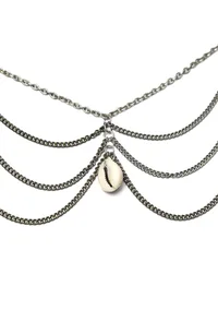 Set of 2: Silver-Plated Multi-String Cowrie Shell Anklet image 3