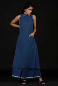 Carolina Blue Halter Kurta image 1