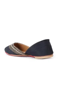 Annika Black Dori Zari Embroidery Jutti image 6