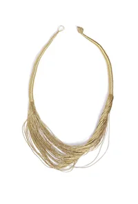 Gold Layered Thread Necklace image 2