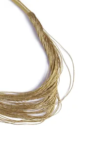 Gold Layered Thread Necklace image 3