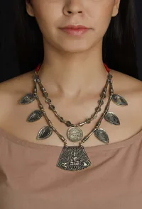 Raavi German Silver Necklace image 1