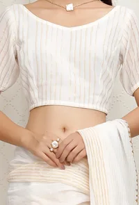 White Cotton Blouse image 3