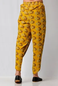 Yellow Ajrakh Printed Top image 5