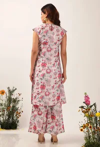 Nadia Floral Chintz Slit Tunic image 4
