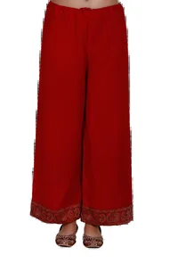 Maroon Kani Semi-Pashmina Palazzo image 1