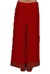 Maroon Kani Semi-Pashmina Palazzo image 3