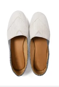 Irish White and Black  Pure Hemp Loafers image 2