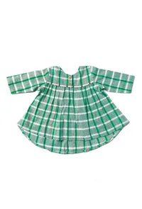 Green Gamcha Frock image 6