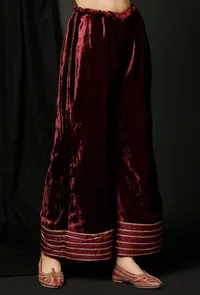 Wine Velvet Pallazo image 2