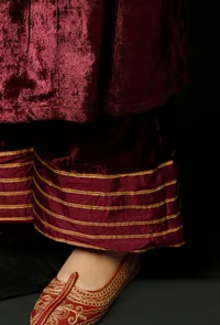 Wine Velvet Pallazo image 5