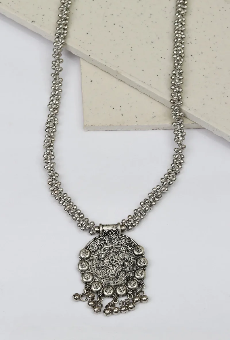 Oxidized Vintage Coin Necklace