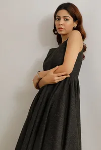 Dark Olive Sleeveless Cotton Khadi Kurta image 1