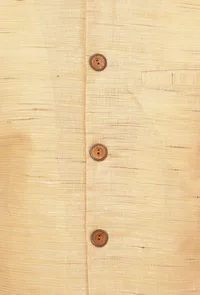 Fawn Creme Matka Silk Nehru Jacket image 6