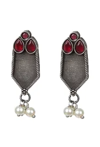 Heritage Hues Oxidized Silver Necklace & Earring Set image 5