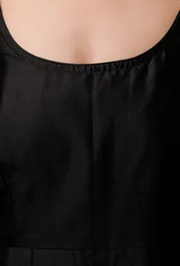 Black Banarsi Chanderi Kurta image 5