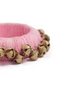 Pink Thread Wooden Bangles image 4
