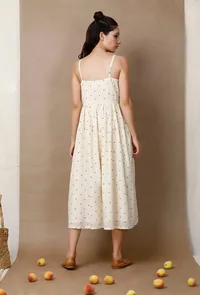 Hand Block Printed Strappy Cotton Dress image 4