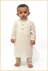Set of 2 - Bandhgala Malmal Kurta Pyjama image 1