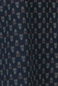 Ajrakh Printed blue Color Cotton Slip image 6