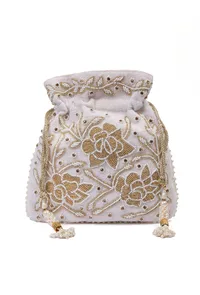 Off White Royal Moti Potli image 2