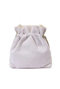 Off White Royal Moti Potli image 4