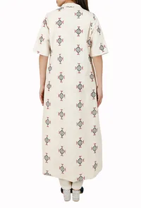 Pure Cotton Toda Embroidery Trench Coat image 4