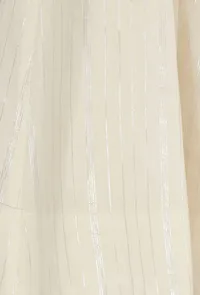 Set of 2: Sand White Cotton Anarkali Kurti with Flared Pants image 5