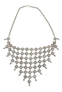 Rajwada Jaali Antique Oxidized Silver Necklace Set image 2